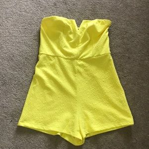 NWT yellow romper